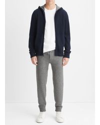 Vince - Cashmere Full Zip Hoodie - Lyst