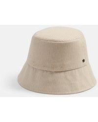 Vince - Stripe Cotton Canvas Bucket Hat - Lyst