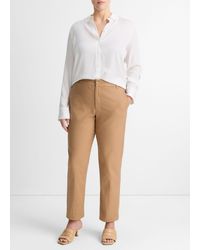 Vince - Fitted Stretch-silk Blouse - Lyst