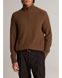Vince - Plush Cashmere Zip Cardigan - Lyst