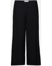 Vince - Linen-Blend Cropped Wide-Leg Pant - Lyst