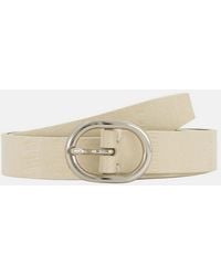 Vince - Avery 20Mm Eel-Embossed Leather Belt - Lyst