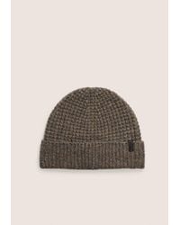 Vince - Thermal-Stitch Merino Wool-Blend Beanie - Lyst