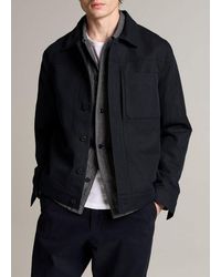 Vince - Cotton-Linen Trucker Jacket - Lyst