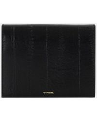 Vince - Eel Leather Folio Card Case - Lyst