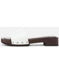 Vince - Barbara Patent Leather Slide Sandal - Lyst