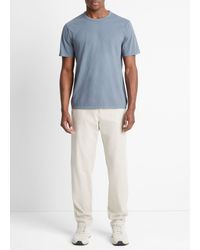 Vince - Garment Dye Short-sleeve T-shirt, Washed Indigo, Size L - Lyst