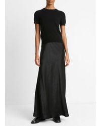 Vince - Wool & Cashmere-Blend Short-Sleeve Sweater - Lyst