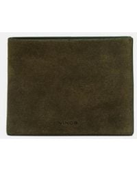 Vince - Suede Bifold Wallet - Lyst
