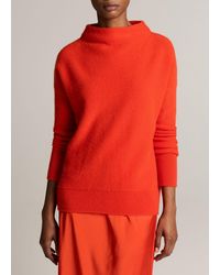 Vince - Plush Cashmere Funnel-Neck Sweater - Lyst