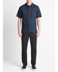 Vince - Linen Short Sleeve - Lyst