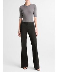 Vince - Italian Stretch-Cotton Flare Pant - Lyst