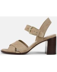 Vince - Salma Suede Heeled Sandal - Lyst