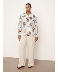 Vince - Ikat Floral Relaxed Long-sleeve Shirt - Lyst
