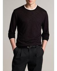 Vince - Slub Pima Cotton Double-Layer T-Shirt - Lyst