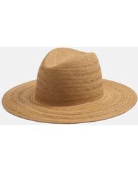 Vince - Herringbone-Weave Straw Panama Hat - Lyst