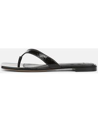 Vince - San Juan Patent Leather Thong Sandal - Lyst