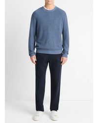 Vince - Geo-Jacquard Wool-Blend Crew Neck Sweater - Lyst
