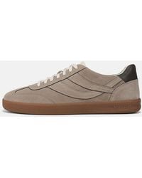 Vince - Oasis Contrast-Edge Suede & Leather Sneaker - Lyst