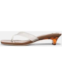 Vince - San Juan Jelly Heeled Thong Sandal - Lyst