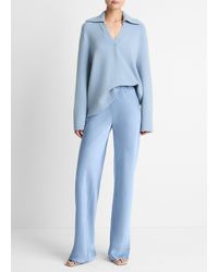 Vince - Colette High-Rise Fluid Satin Bias Pant - Lyst