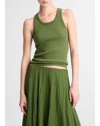 Vince - Ribbed Scoop-Neck Tank - Lyst