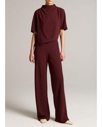 Vince - Colette High-Rise Crepe Bias Pant - Lyst