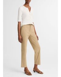 Vince - Avery Mid-Rise Italian Stretch-Cotton Chino Pant - Lyst