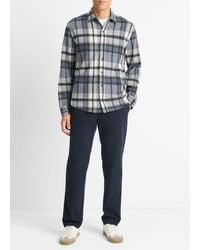 Vince - Plaid Cotton-Blend Shirt Jacket - Lyst