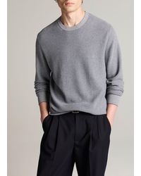 Vince - Geo-Jacquard Wool-Blend Crew Neck Sweater - Lyst