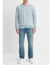 Vince - Birdseye Raglan Sweater, Blue, Size L - Lyst
