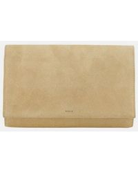 Vince - Suede Crsbody Wallet - Lyst