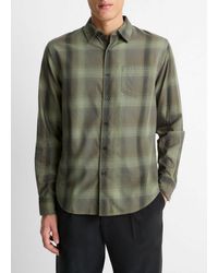 Vince - Sandalwood Plaid Cotton Button-Front Shirt - Lyst