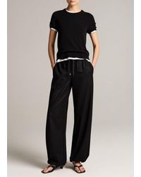 Vince - Italian Wool-Blend Flannel Drawstring Pant - Lyst