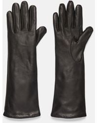 Vince - Cashmere-lined Medium Leather Glove, Black, Size L - Lyst