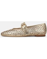 Vince - Daniela Perforated Leather Mary Jane Flat - Lyst