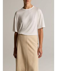 Vince - Modal-Silk Relaxed T-Shirt - Lyst
