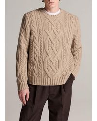 Vince - Mega Cable Extrafine Merino Wool-Blend Sweater - Lyst