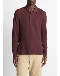 Vince - Variegated Cotton Polo Shirt - Lyst