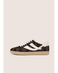 Vince - Oasis Animal-Print Calf Hair Sneaker - Lyst