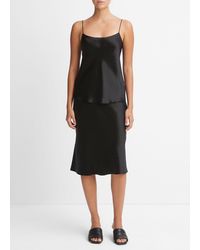 Vince - Satin Cami, Black, Size Xs - Lyst