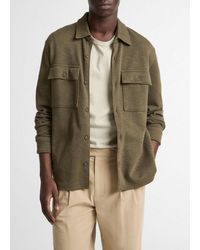 Vince - Double-Slub Cotton-Blend Shirt Jacket - Lyst