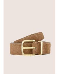 Vince - Kaia 32Mm Calf Hair Metal-Loop Belt - Lyst