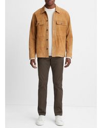 Vince - Suede Chore Jacket, Brown, Size M - Lyst