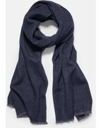 Vince - Herringbone Cashmere Scarf - Lyst