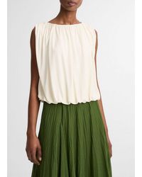 Vince - Matte Jersey Bubble Top - Lyst