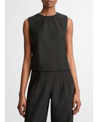 Vince - Linen Crew Neck Shell - Lyst
