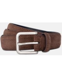 Vince - 30Mm Stitched Suede Belt - Lyst