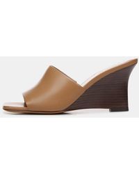 Vince - Pia Leather Wedge Sandal - Lyst