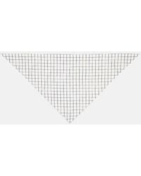 Vince - Trellis Plaid Cotton-Blend Headkerchief - Lyst